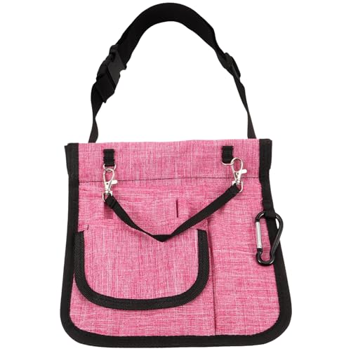 DEARMAMY Einkaufstasche für Frauen Umhängetasche für Damen Taschen Geldbeutel werkzeugtasche Krankenpflege-Studentenbedarf Werkzeug-Hüfttasche für Krankenschwester Polyester Rosy von DEARMAMY