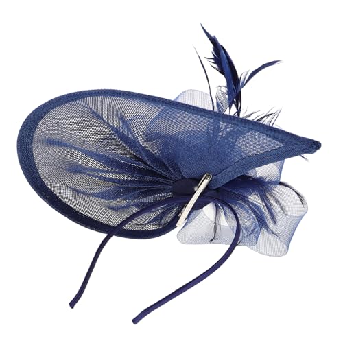 DEARMAMY Einzigartiger Mini-Zylinder-Stirnband Aus Netzstoff Fascinator für Damen Kopfbedeckungs-Accessoire für Partys Bankette und Feiern von DEARMAMY