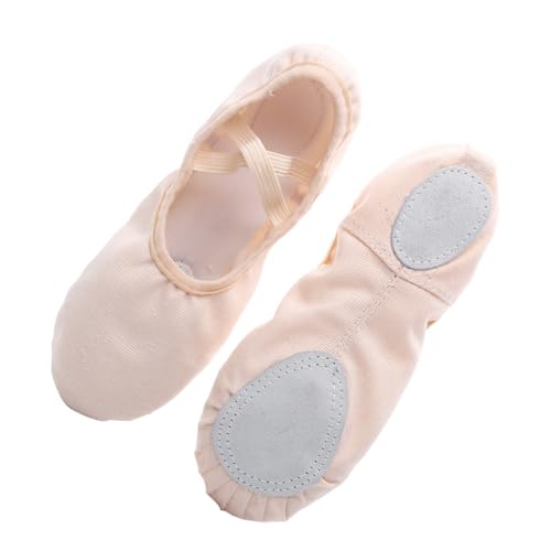 DEARMAMY Elastische Ballettschuhe mit Rutsch Sohle Leichte Tanzschläppchen für Mädchen und Erwachsene Flexible Yoga und Ballettschuhe mit Weichem Sohlenmaterial von DEARMAMY