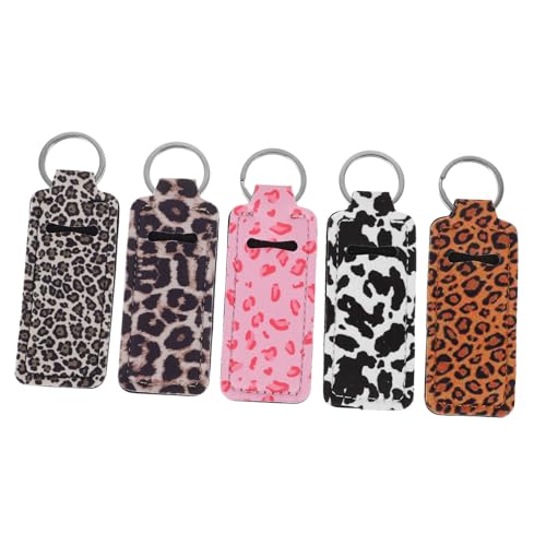 DEARMAMY Eleganter Lippenstift-schlüsselanhänger Mit Leopardenmuster 5 Stück Lippenstift-Organizer Balsam- Für Unterwegs DEARMAMY Eleganter Lippenstift-schlüsselanhänger Mit Leopardenmuster 5 Stück Lippenstift-Organizer Balsam- Für Unterwegs von DEARMAMY