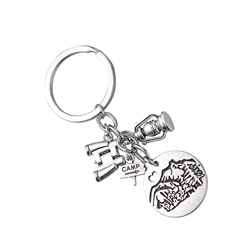 DEARMAMY Camping Telescope Design Schlüsselanhänger Robuster Schlüsselring Mit Kreativer Deko Für Outdoor-aktivitäten Für Camper Und Naturliebhaber von DEARMAMY