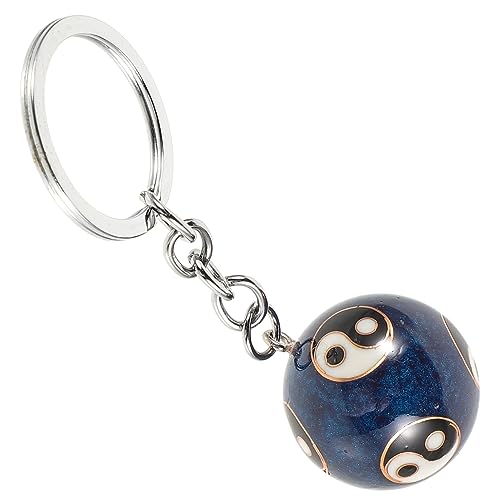 DEARMAMY Kleinball Schlüsselanhänger Mit Diagrammen Dekorativer Handmassageball Anhänger Praktischer Schlüsselring Für Autos Und Zuhause Mini Fitness Schlüsselanhänger Blau von DEARMAMY