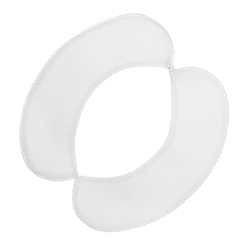 DEARMAMY Falscher Kragen Aus Baumwolle mit Spitzendetail für Damen Abnehmbarer Reverskragen für Hemden von DEARMAMY