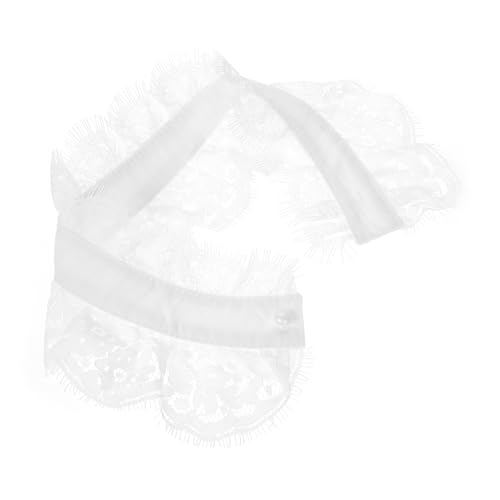 DEARMAMY Falscher Kragen Falsches Halskragen Aus Spitze Hemd Mit Kunstkragen Häkelkragenschals Spitzenkragen Für Spitzen-dickey Für Rüschenhalskragen Weiß Nein von DEARMAMY