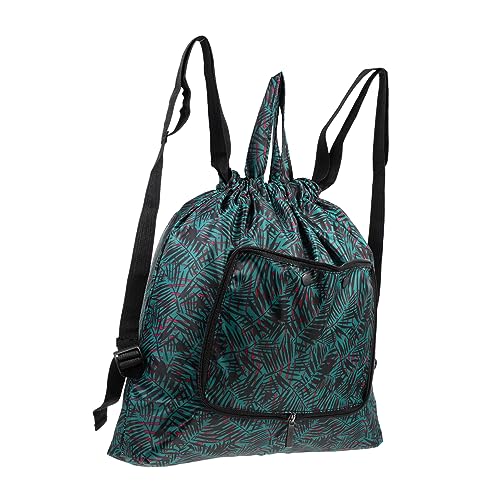 DEARMAMY Faltbare Aufbewahrungstasche Schultasche Koffertasche Große Strandtasche Outdoor Sportrucksack Kordelzugrucksack Strandtasche Büchertasche Rucksäcke Reiserucksack Wasserdichter von DEARMAMY