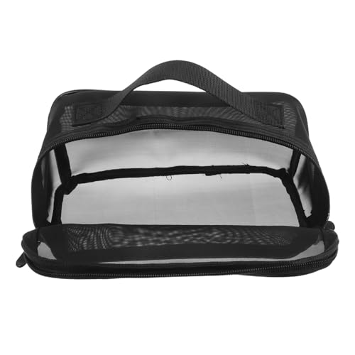 DEARMAMY Faltbare Make-up-Tasche: Netztasche Mit Großem Fassungsvermögen – Tragbarer Kosmetik-Organizer Mit Griff Und Reißverschluss – Reise-kulturtasche Für Damen von DEARMAMY