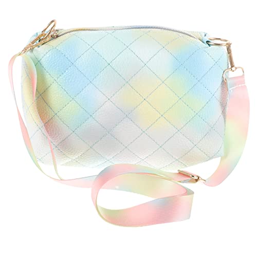 DEARMAMY Farbverlauf Umhängetasche Für Damen Kleine PU Leder Schultertasche Modische Messenger Bag Mit Verstellbarem Riemen Für Smartphone Und Essentials von DEARMAMY