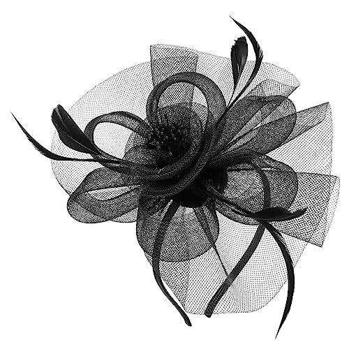 DEARMAMY Fascinator Stirnband Für Damen Teeparty Hochzeit Kopfschmuck Leicht Bequem Tragbar Haarschmuck Für Bankett Geburtstag Party von DEARMAMY