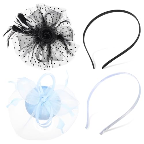 DEARMAMY Fascinator-hüte Für Damen Netz Boho-stil Leichtes Netz-schleier-stirnband Für Partys Und Hochzeiten von DEARMAMY