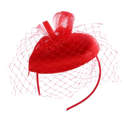 DEARMAMY Fascinator-hut Netzstoff Modisches Haarband Für Hochzeiten Teepartys Abschlussbälle Bankette Elegante Kopfbedeckung von DEARMAMY