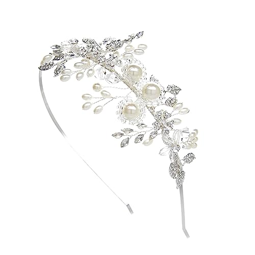 DEARMAMY Faux Perlen Haarband für Bräute Stirnband aus Kunstperlen für Besondere Anlässe Partys und Feierlichkeiten Perfektes Accessoire von DEARMAMY