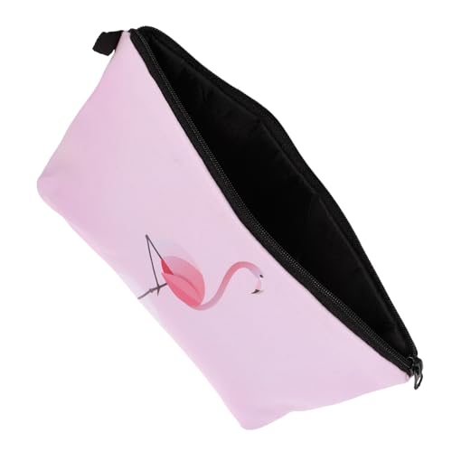 DEARMAMY Flamingo Kosmetiktasche für Damen Make Up mit Praktischer Aufbewahrung für Reisen und Freizeit Stylisches Toiletten Accessoire mit Hochwertigem Design von DEARMAMY