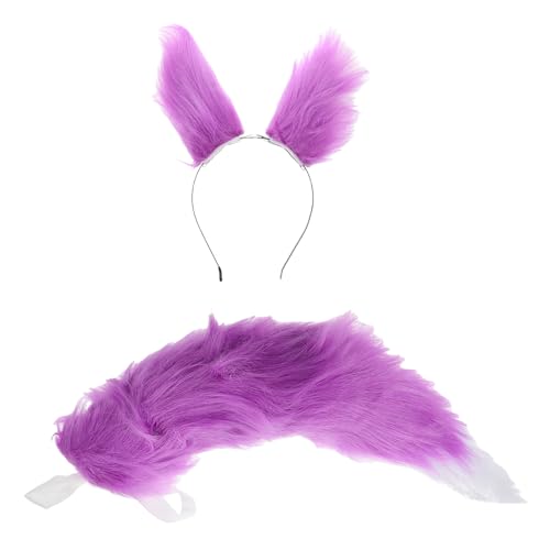 DEARMAMY Fuchs Ohren Und Set Handgefertigt Realistisch Fuchsohren Zubehör Tierkostüm Für Halloween Party Cosplay Requisiten Für Frauen Mädchen Erwachsene von DEARMAMY