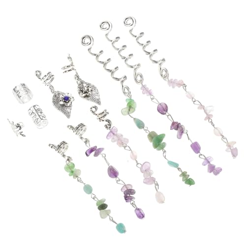 DEARMAMY Geflochtene Haarspangen Haarschmuck Für Zöpfe Dreadlock-accessoires Zopf-schmuck Für Frauen Haarschmuck Mit Steinen von DEARMAMY