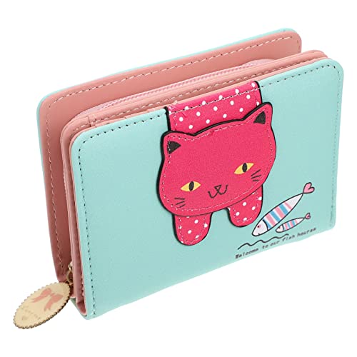 DEARMAMY Geldbörse Brieftasche aufbewahrungssack kartenhalter Storage Bags Vlies Geldbeutel Kleider handgelenkbandage Aufbewahrungsbeutel wechseln Lagerhalter wechseln PU-Leder Light Green von DEARMAMY