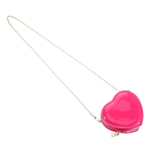 DEARMAMY Mini-münzbeutel Herzförmig Für Damen Reisen Party Kleine Reißverschlusstasche Aufbewahrungstasche Für Münzen Lippenstift Süße Geldbörse Aus PVC Tägliche Nutzung von DEARMAMY