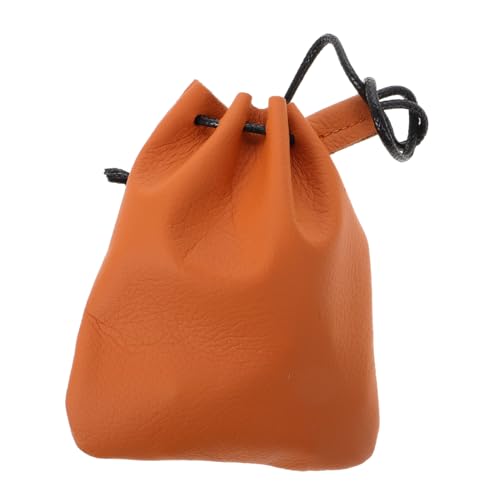 DEARMAMY Geldbörse Kartenetui kleine Geldtasche kleines Münztäschchen Schminktasche für die Handtasche Schmuckbeutel Brieftasche Wechselhalter für Auto Münzbeutel aus Leder Kunstleder Brown von DEARMAMY