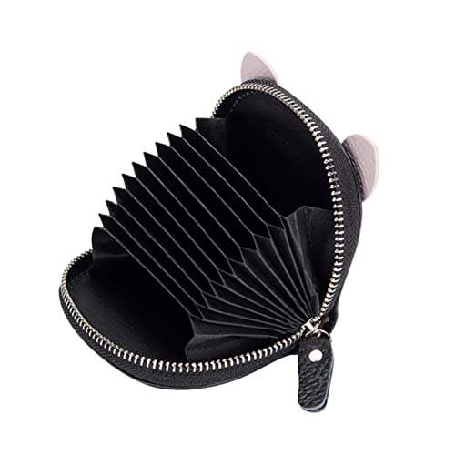 DEARMAMY Geldbörse Kette Handel Auto Aufkleber Kartenhalter Damen Münze Pop Lagerhalter Wechseln Brieftasche Für Kartenhalter Kreditkarteninhaber Für Frauen Kartenhülle Lastschrift Pu Black von DEARMAMY