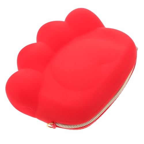 DEARMAMY Katzenpfoten-wechselgeldbeutel Kleiner Reisemünzbeutel Silikon-münzaufbewahrungstasche Süße Geldbörse Mit Katzenpfoten-Design Praktisches Münzfach Für Kleine Gegenstände von DEARMAMY