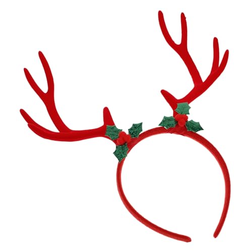 DEARMAMY Große Flocken-reindeer Geweih Stirnband Für Weihnachten Realistisches Headpiece Für Festliche Anlässe Cosplay Und Dekorationen Weich Und Komfortabel Für Erwachsene von DEARMAMY