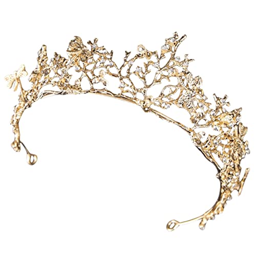 DEARMAMY Goldene Krone Party Braut Tiara Bachelorette Hochzeit Zierliche Braut Kopfbedeckung Für Retro Strass Krone Frau Krone Zarte Krone Frauen Strass Krone Strass Krone Legierung DEARMAMY Goldene Krone Party Braut Tiara Bachelorette Hochzeit Zierliche Braut Kopfbedeckung Für Retro Strass Krone Frau Krone Zarte Krone Frauen Strass Krone Strass Krone Legierung von DEARMAMY