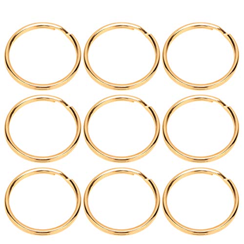 DEARMAMY 100stücke Goldene Runde Schlüsselring Ringe Metall Schlüsselanhänger Für Und Autoorganisation Für DIY Projekte Und Schlüsselorganisation von DEARMAMY