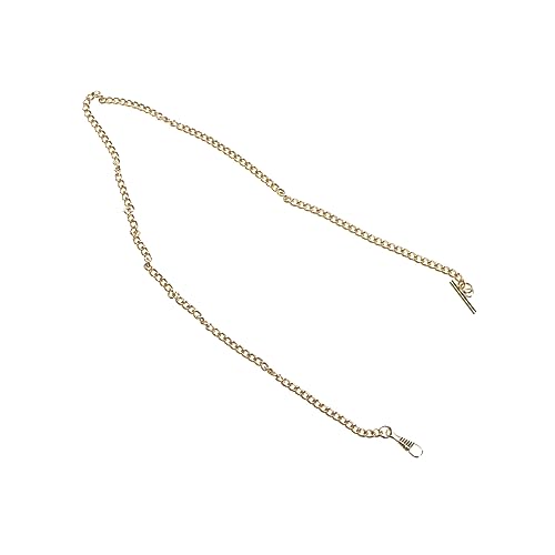 DEARMAMY Goldene Taschenuhr Kette Für Herren Klassische Metallbeschichtung Gesamtlänge Robuste Uhrkette Für Taschenuhren Stilvolle Jean Belt Chain Elegantes Accessoire Für von DEARMAMY