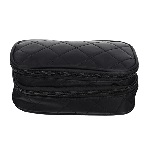 DEARMAMY Große Kosmetiktasche Für Damen Doppellagig Mit Fächern Für Make Up Und Toilettenartikel Kompakt Und Leicht Perfekter Organizer Für Reisen von DEARMAMY