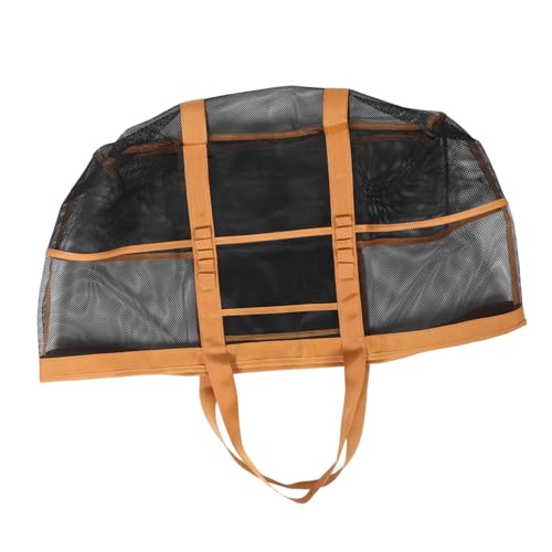 DEARMAMY Große Mesh Strandtasche mit Wasserabweisendem Separate Kosmetikfächer Sanddichtes Design Leichter Robuster Organizer für Schwimmbekleidung für Urlaub Pool und Outdoor von DEARMAMY