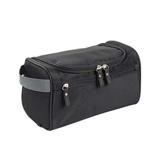 DEARMAMY Großer Kosmetik Organizer mit Aufhängemöglichkeit Multifunktionale Kosmetiktasche für Damen und Herren Praktische Aufbewahrung für Toilettenartikel Schwarz von DEARMAMY