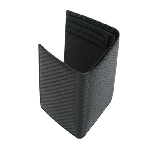 DEARMAMY Großes Carbonfaser Geldbörse Für Herren Multifunktionales Portemonnaie Mit RFID Schutz DREI Fächer Für Kreditkarten Und ünzfach Elegantes Design Ideal Für Den von DEARMAMY