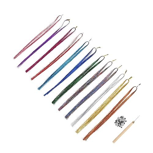 DEARMAMY Haar Lametta Für Frauen Bunte Lametta-stränge Für Haare Lametta Haare Attraktives Haaraccessoire Zum Flechten Von Frisuren von DEARMAMY