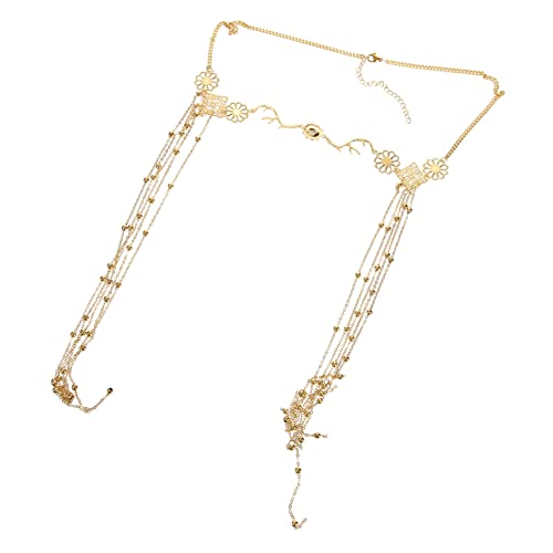 DEARMAMY Haarband Gold Geknotet Frauen Zubehör Kette Frau Hochzeit Zubehör Kopf Braut Dressy Für Schmuck Silber Mode Legierung von DEARMAMY