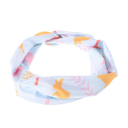 DEARMAMY Haarband mit Bunny Print Rutschfestes Elastisches Sport Stirnband für Frauen für Yoga Laufen und Outdoor Aktivitäten Festliches Design Accessoire für Sport und Alltag von DEARMAMY