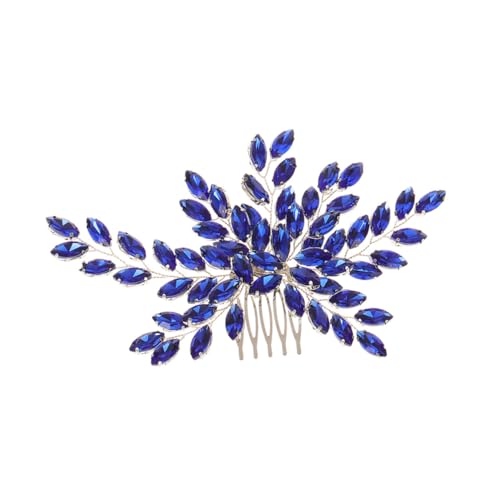 DEARMAMY Haarkamm Für Braut Mit Strass Haarschmuck Für Damen Zur Hochzeit Kopfschmuck Für Braut Mit Perlen von DEARMAMY