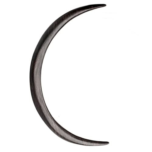 DEARMAMY Holzmond Für Haare Haargabel Mond-haargabel Gebogene Haargabel Haarstick Haarschmuck Für Frauen Retro Haarstyling Werkzeug Holz Haarnadel von DEARMAMY