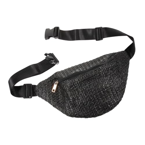 DEARMAMY Vielseitige Hüfttasche Aus Gewebtem Netzgewebe Für Damen Gürteltasche Modische Hüfttasche Für Unterwegs von DEARMAMY