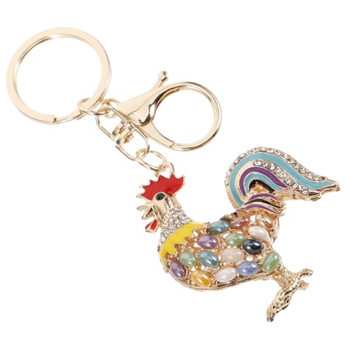 DEARMAMY Ostern Keychain Decor Strass Hahn Schlüsselring Ästhetischen Für Party Favor Tasche Zubehör von DEARMAMY