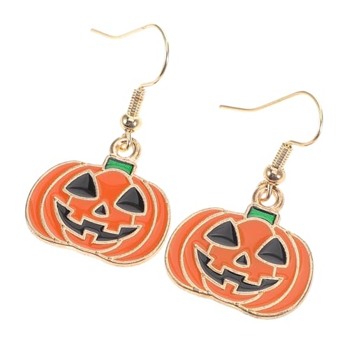 DEARMAMY Halloween Kürbis Ohrringe Damen Ohrschmuck Sicherer Legierung Lustige Baumelnde Ohrhänger für Festtage Maskerade Partys und Alltag Attraktives Design Hautfreundlich von DEARMAMY