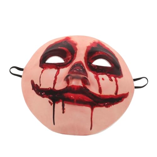 DEARMAMY Geisterbraut Gruselige Blutige Maske Damen Halloween Kostüm Clown Maske Horror Maske Realistische Dämonenmaske Für Party Requisiten Bequem Und Robust von DEARMAMY
