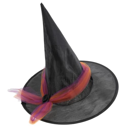 DEARMAMY Cosplay Hexenhut Für Eleganter Halloween Hut Mit Für Kostümpartys Und Besondere Anlässe Verleiht Jedem Outfit Einen Zauberhaften Look von DEARMAMY