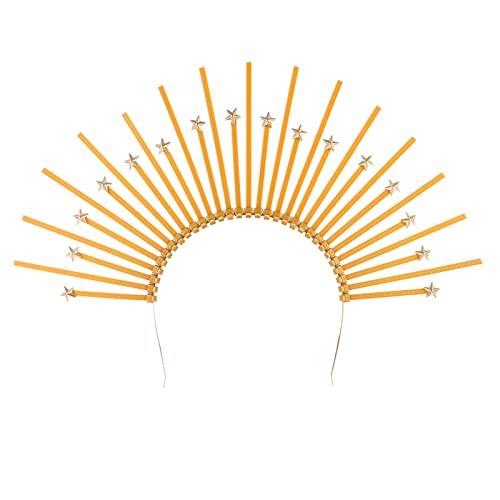 DEARMAMY Göttin Haarband Heiligenschein Kopfschmuck Für Damen Für Cosplay Hochzeiten Und Festivals Krone Leichtem Für Schicke Anlässe von DEARMAMY