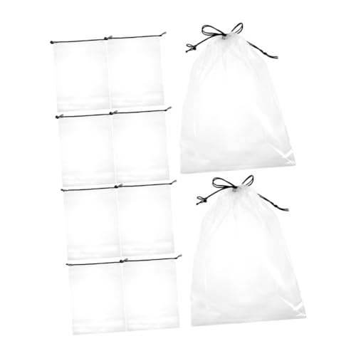 DEARMAMY Halten Sie Ihre Schuhe Sauber 10er-Pack Transparente Beutel Mit Kordelzug Für Reisen Fitnessstudio Damen- Und Herrenschuhe – Staubfrei von DEARMAMY