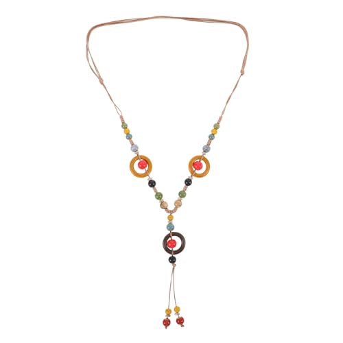 DEARMAMY Handgefertigte Geflochtene Kette mit Bunten Perlen für Pullover Retro Hippie Schmuck für Frauen für Alltag und Besondere Anlässe DEARMAMY Handgefertigte Geflochtene Kette mit Bunten Perlen für Pullover Retro Hippie Schmuck für Frauen für Alltag und Besondere Anlässe von DEARMAMY