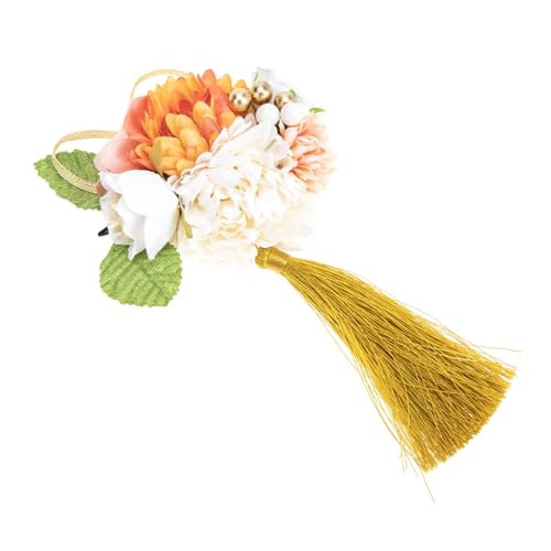 DEARMAMY Handgefertigter Haarschmuck Im Japanischen Stil Haarspangen Für Damen Haarspangen Für Damen Blumenspange Hochzeitsnadel Seide Brautschmuck Ausgefallene Haarspangen Bunte von DEARMAMY