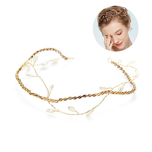 DEARMAMY Handgefertigtes Haarband Hochzeit Haarkranz mit Zarten Strass Drachenfliegen Brautschmuck für Braut Brautjungfer Langlebiges Modisches Accessoire für Besondere Anlässe Damen von DEARMAMY