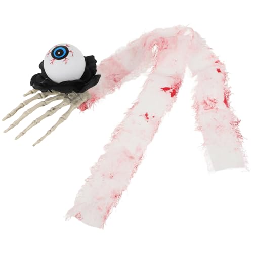 DEARMAMY Halloween Haarclips Mit Skeletthänden Und Augen Blutige Haarspangen Für Gruselige Kostüme Gothic Haarschmuck Für Halloween-partys Und von DEARMAMY