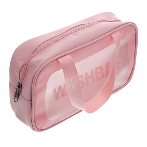 DEARMAMY Handliche Aufbewahrungstasche Frosted Kosmetiktasche für Reisen Multifunktionaler Organizer für Make Up und Pflegeprodukte für Damen und Herren Große von DEARMAMY