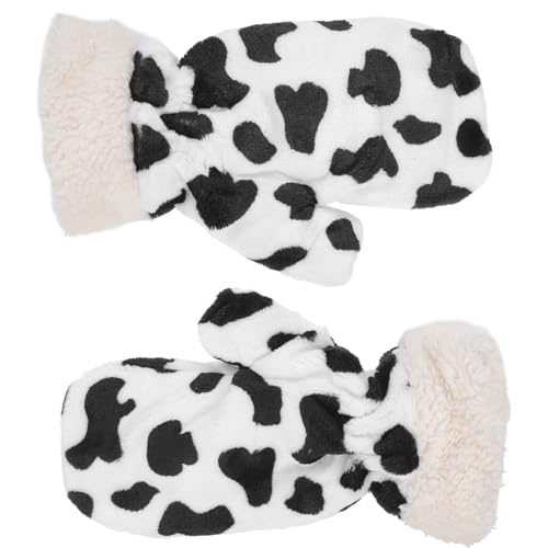 DEARMAMY Handschuhe Mit Kuh- Warme Fäustlinge Handwärmer Dickes Material Für Outdoor-aktivitäten von DEARMAMY