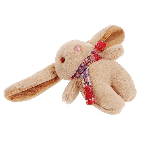 DEARMAMY Hase Schlüsselanhänger Hasen tierische bescherung Cartoon Tier Anhänger Kuscheltier Anhänger Plüschtier Reisespielzeug Rucksack-Anhänger Cartoon-Taschenanhänger Polyester von DEARMAMY